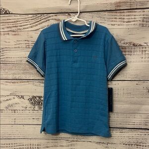 NWT Tahari boys blue Polo Shirt size 7